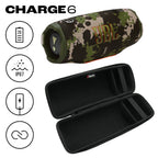 JBL CHARGE 6 Waterproof Portable Speaker Bundle with gSport Carbon Fiber Case (Camo)