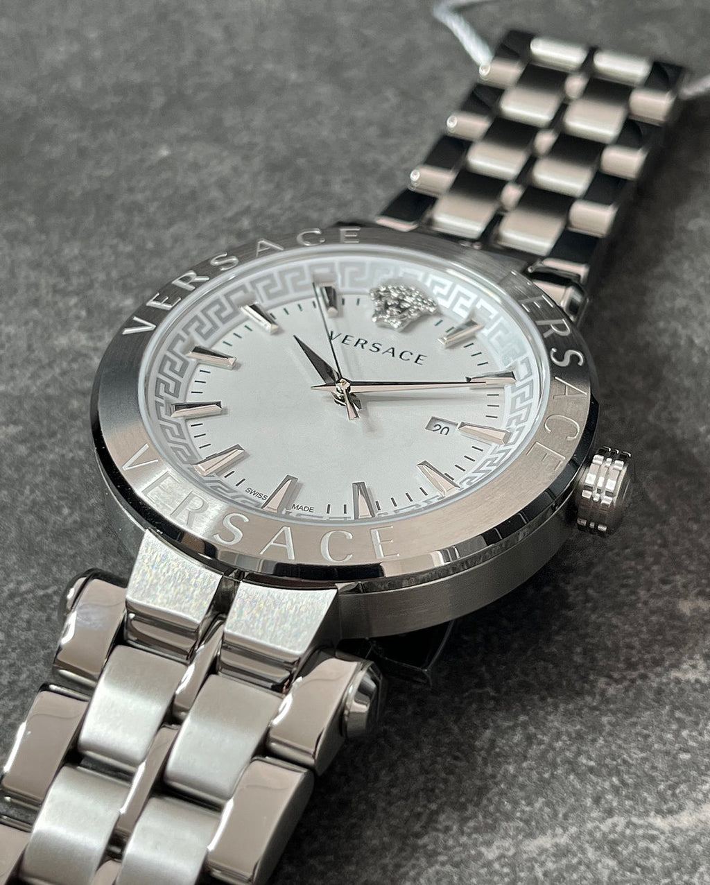 Versace Men's Watch Aion 44mm White Silver
