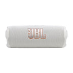 JBL FLIP 7 Waterproof Portable Speaker Bundle with gSport Carbon Fiber Case (White)