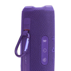 JBL FLIP 7 Waterproof Portable Speaker Bundle with gSport Carbon Fiber Case (Purple)