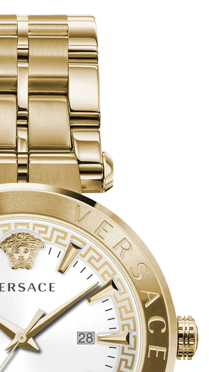 Versace Men's Watch Aion 44mm White Gold