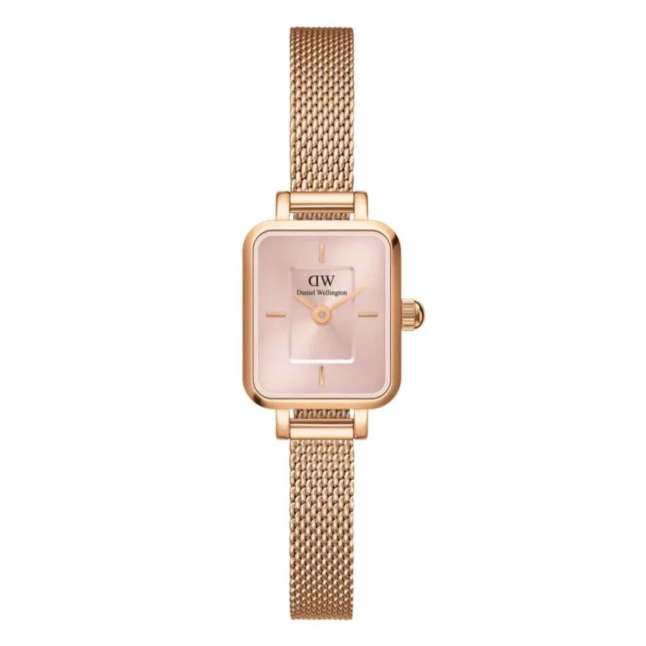 Daniel Wellington Quadro Mini Melrose Rose Gold Blush  Ladies Watch