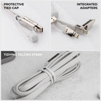 inCharge® XL 3m / 10ft - 100W, 6in1 ultra long cable