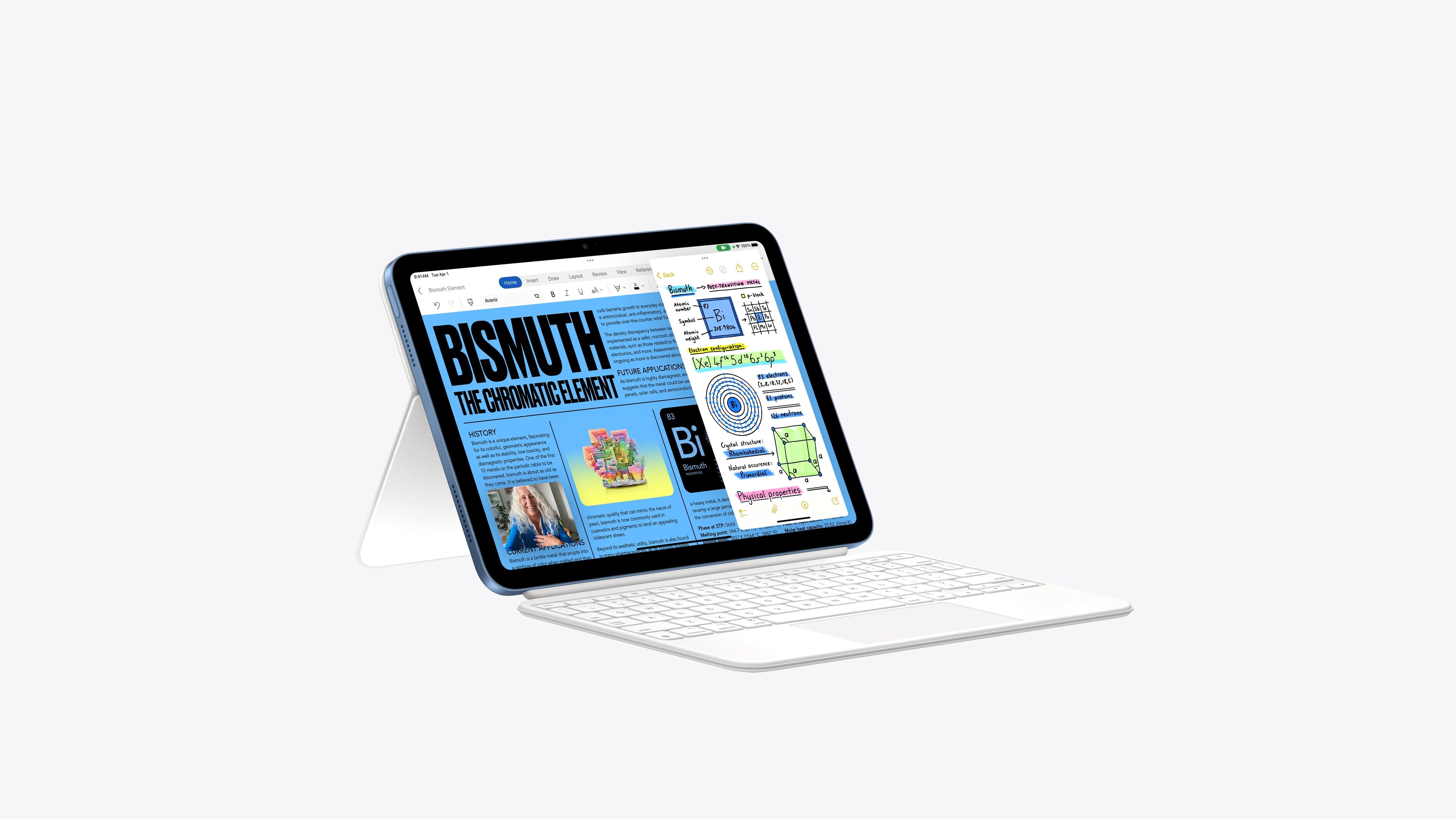 Apple iPad 11-inch A16 — 128GB Wi-Fi Silver-With Apple magic keyboard Folio