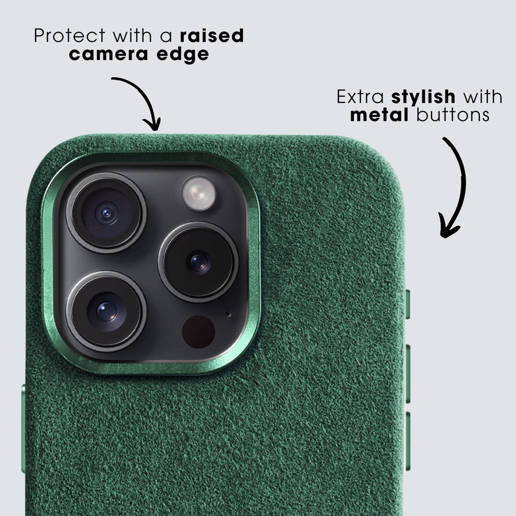 iPhone 11 - Alcantara Case- Midnight Green