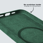 iPhone 11 - Alcantara Case- Midnight Green