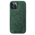 iPhone 12 & 12 Pro - Alcantara Case- Midnight Green