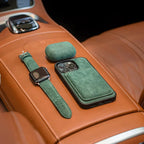 iPhone 13 Pro - Alcantara Back Cover - Midnight Green