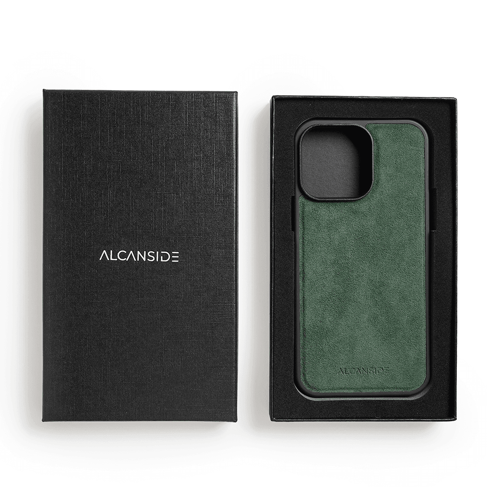 iPhone 13 Pro Max - Alcantara Back Cover - Midnight Green