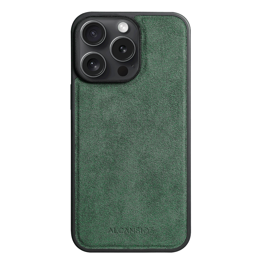 iPhone 13 Pro Max - Alcantara Back Cover - Midnight Green