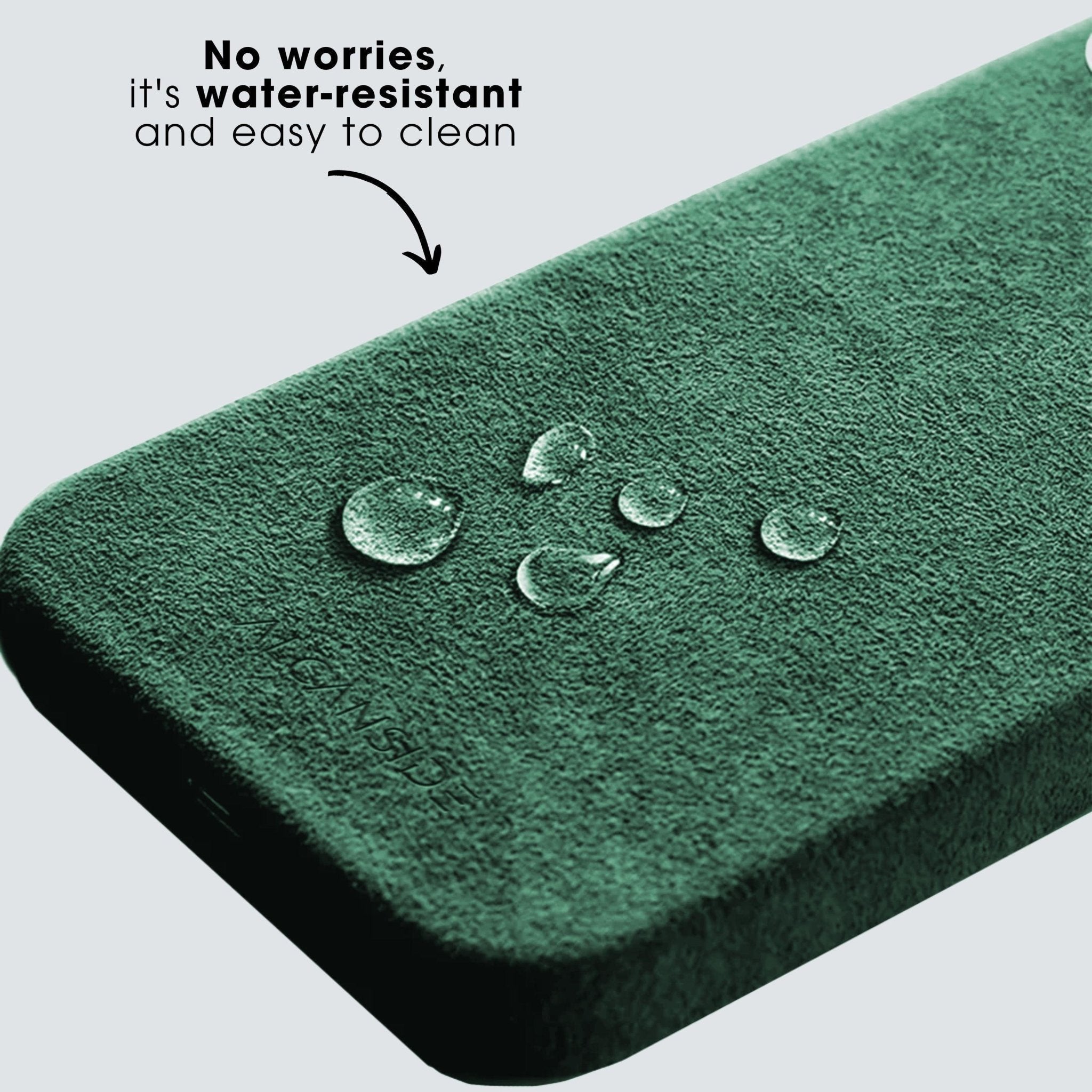 iPhone 14 - Alcantara Case- Midnight Green