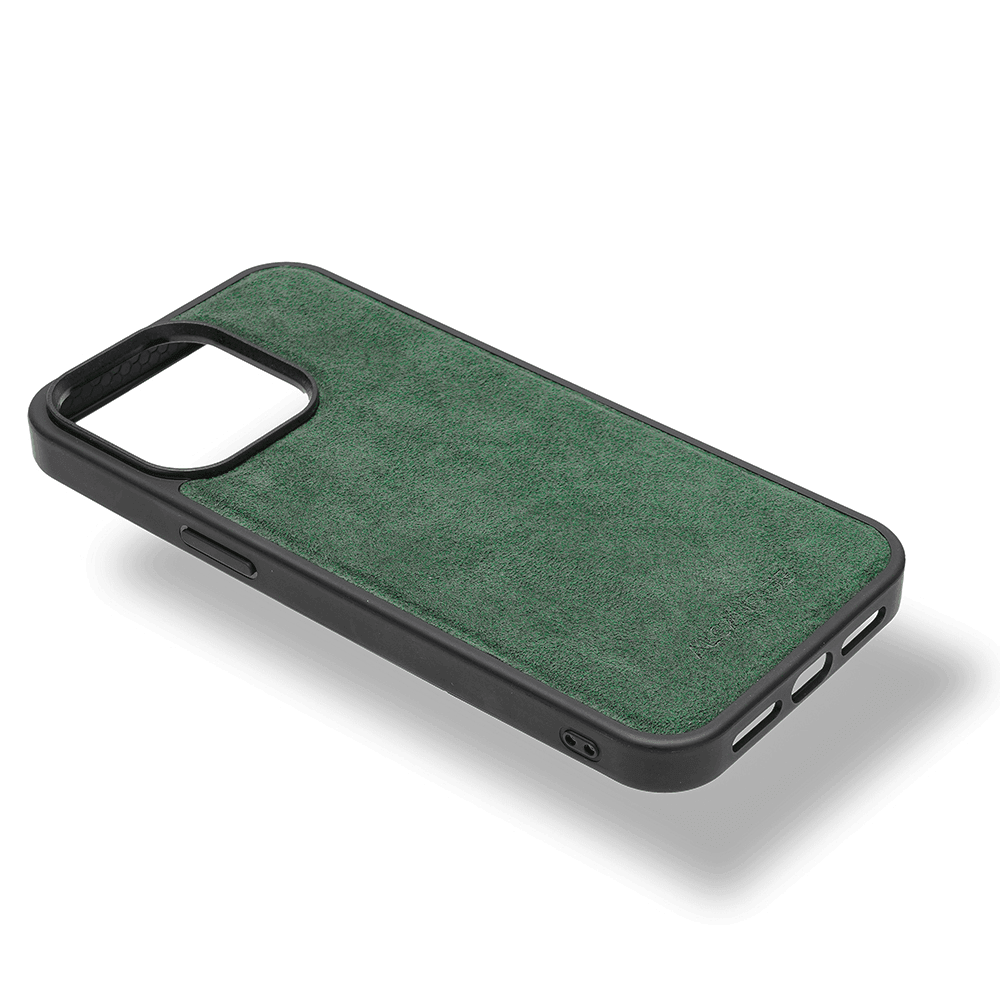 iPhone 14 Pro - Alcantara Back Cover - Midnight Green