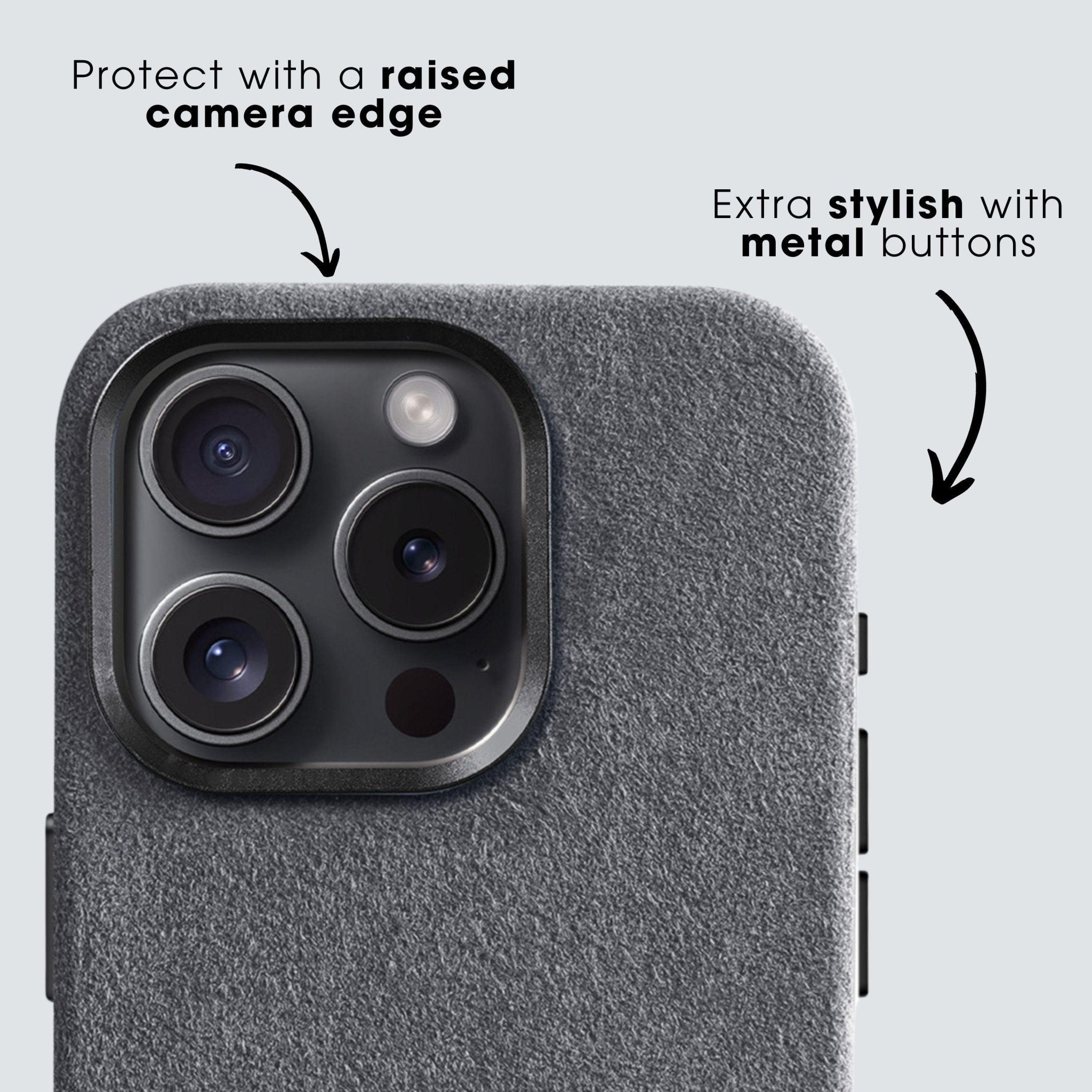 iPhone 14 Pro Max - Alcantara Case - Nardo Gray