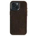 iPhone 15 - Alcantara Case - Chocolate Brown