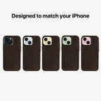 iPhone 15 - Alcantara Case - Chocolate Brown
