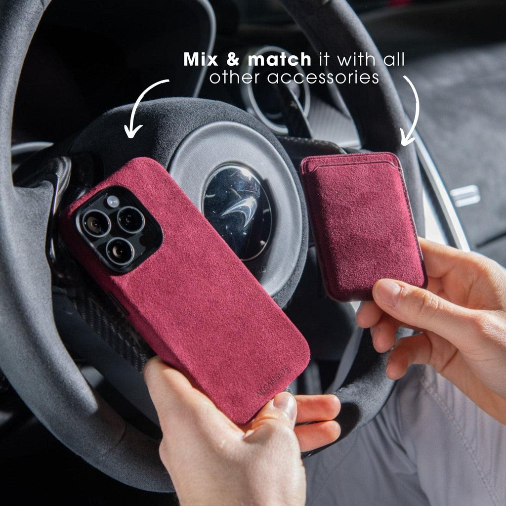 iPhone 15 - Alcantara Case - Wine Red
