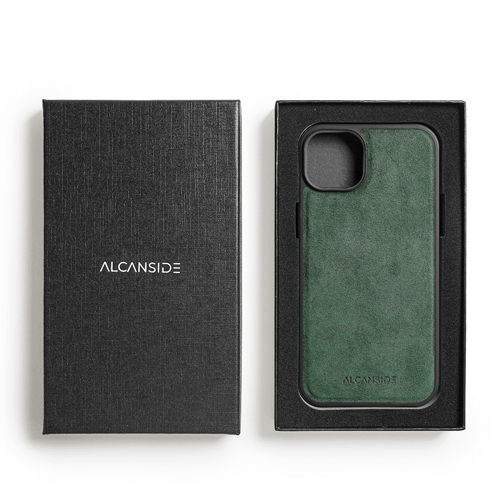 iPhone 15 Plus - Alcantara Back Cover - Midnight Green