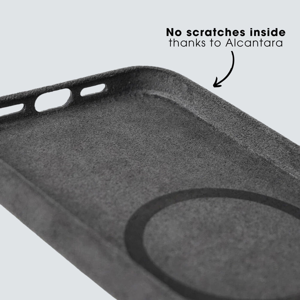 iPhone 15 Plus - Alcantara Case - Space Grey
