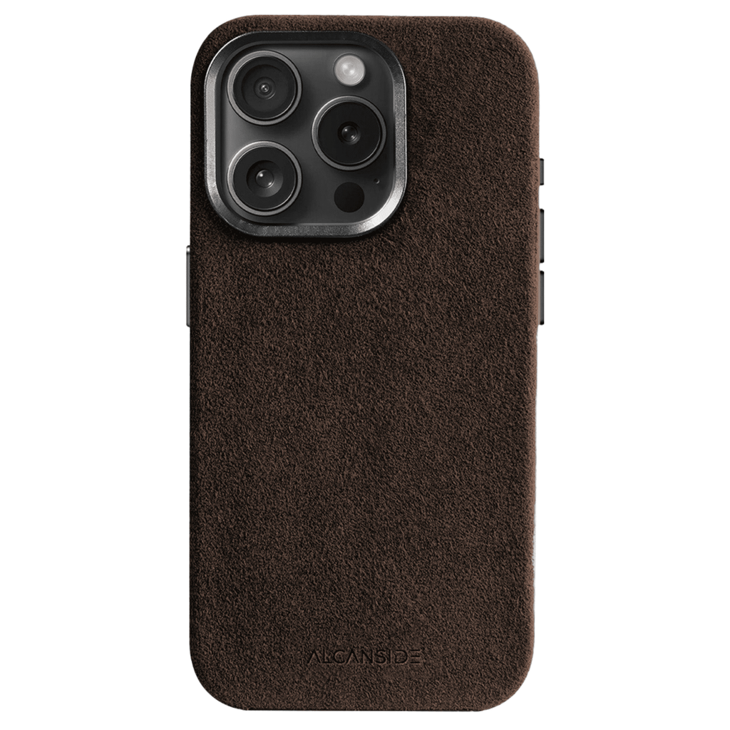 iPhone 15 Pro - Alcantara Case - Chocolate Brown