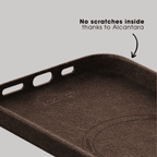 iPhone 15 Pro - Alcantara Case - Chocolate Brown