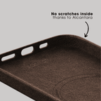 iPhone 15 Pro Max - Alcantara Case - Chocolate Brown