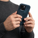 iPhone 16 - Alcantara Case - Navy Blue