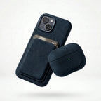 iPhone 15 - Alcantara Case - Navy Blue