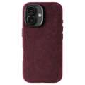 iPhone 16 Plus - Alcantara Case - Wine Red