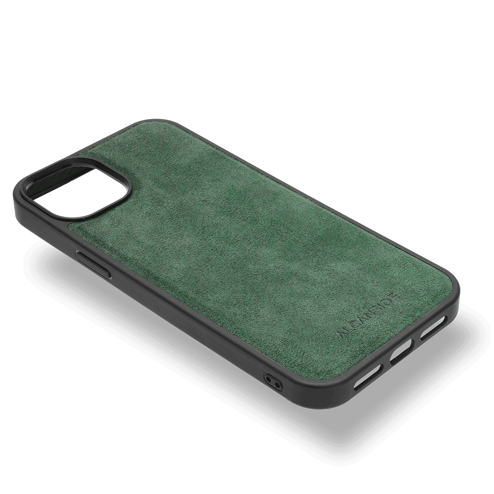 iPhone 15 - Alcantara Back Cover - Midnight Green