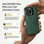 iPhone 16 Pro Max - Alcantara Case- Midnight Green