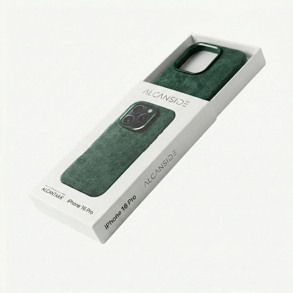 iPhone 16 Pro - Alcantara Case- Midnight Green