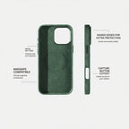 iPhone 16 Pro Max - Alcantara Case- Midnight Green