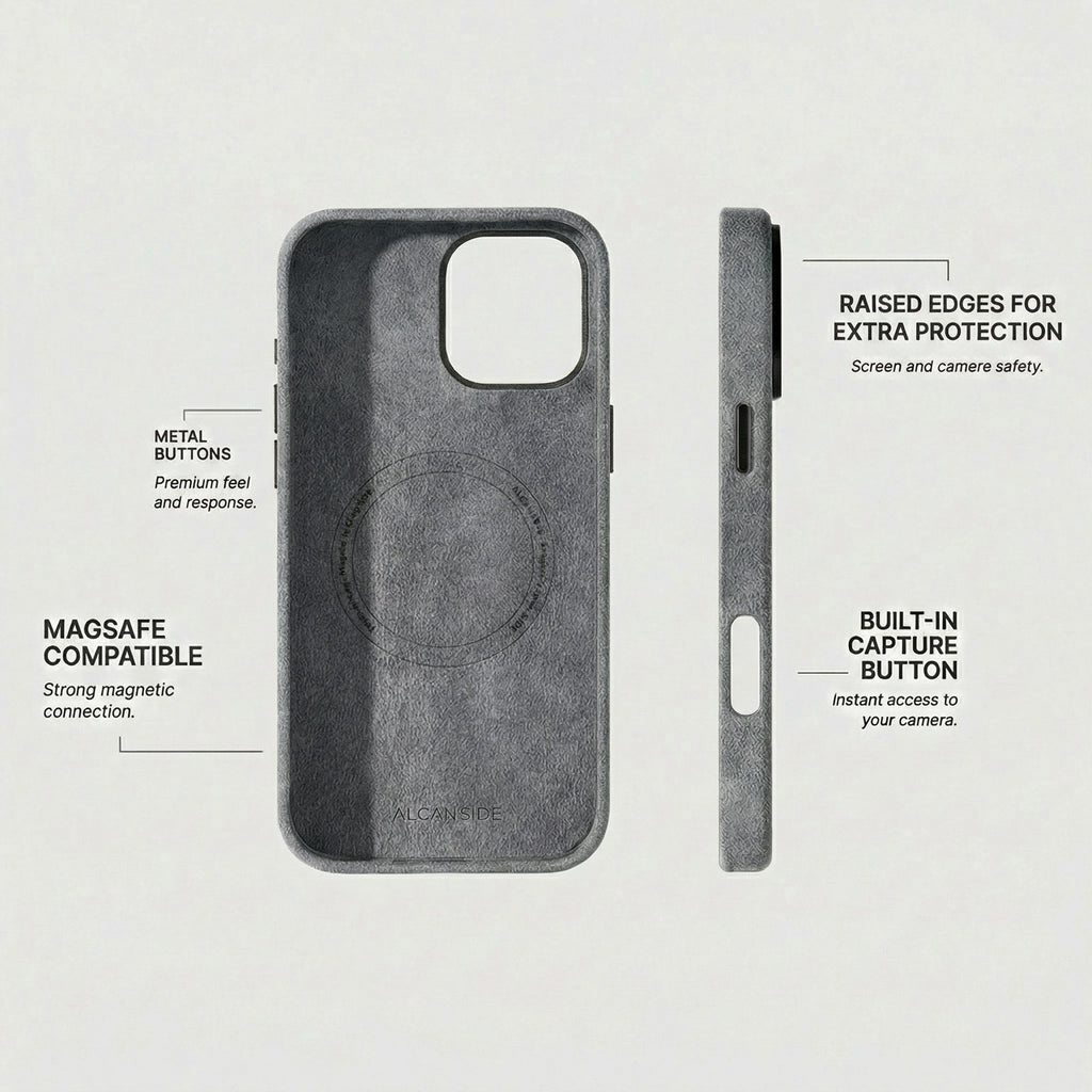 iPhone 16 Pro Max - Alcantara Case - Nardo Gray