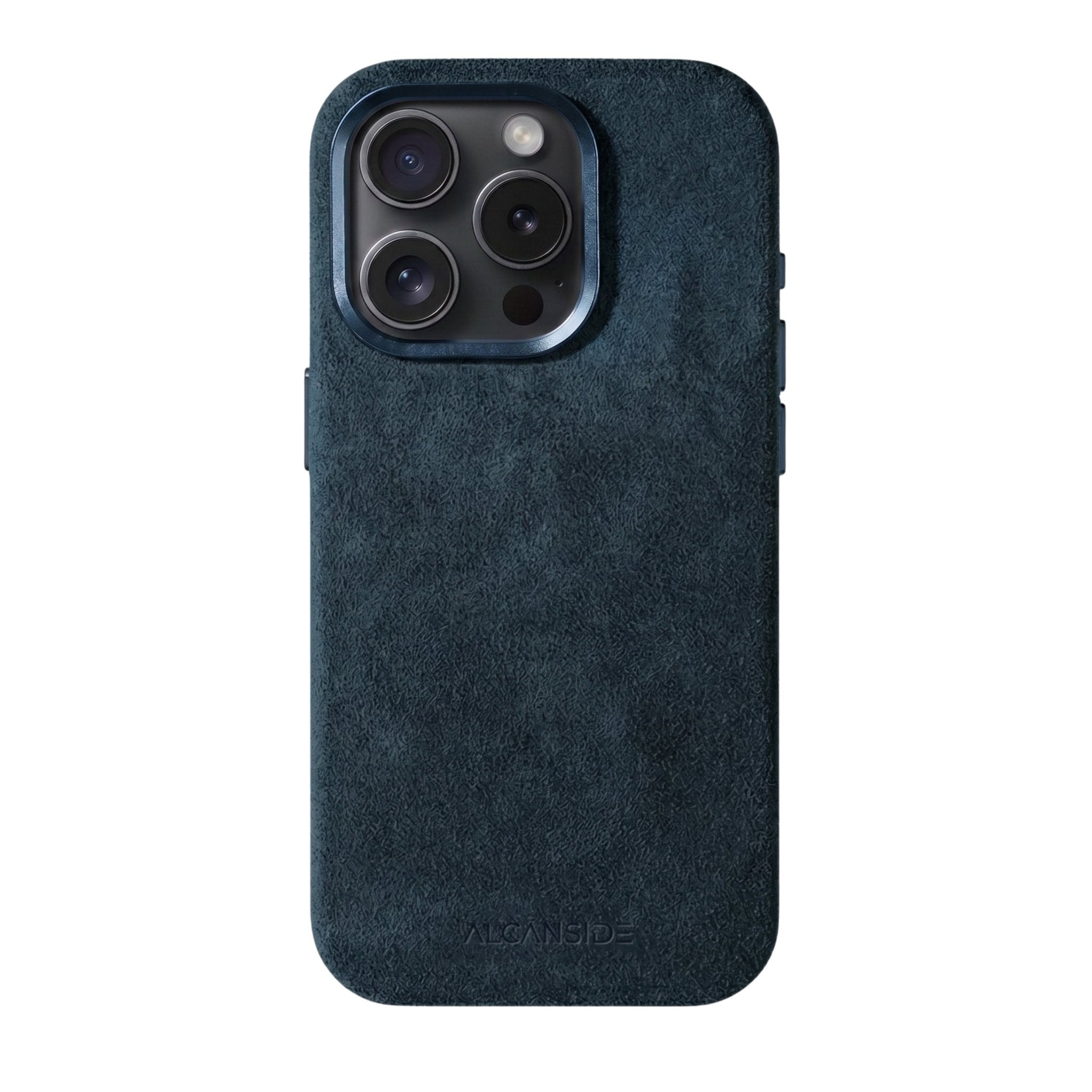 iPhone 15 Pro - Alcantara Case - Navy Blue