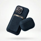 iPhone 15 Pro - Alcantara Case - Navy Blue