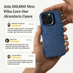 iPhone 16 Pro Max - Alcantara Case - Ocean blue
