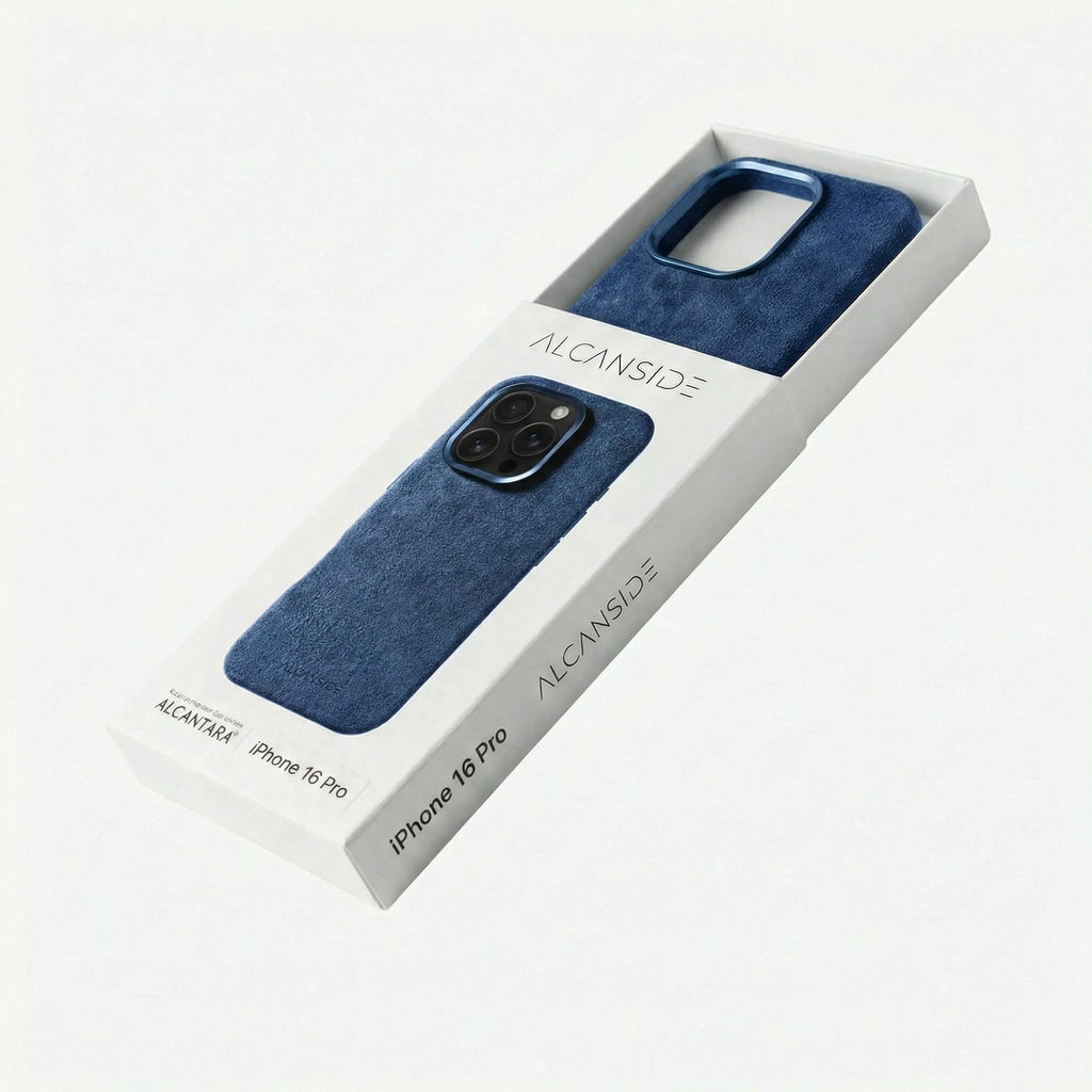 iPhone 16 Pro - Alcantara Case - Ocean blue