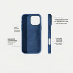 iPhone 16 Pro Max - Alcantara Case - Ocean blue