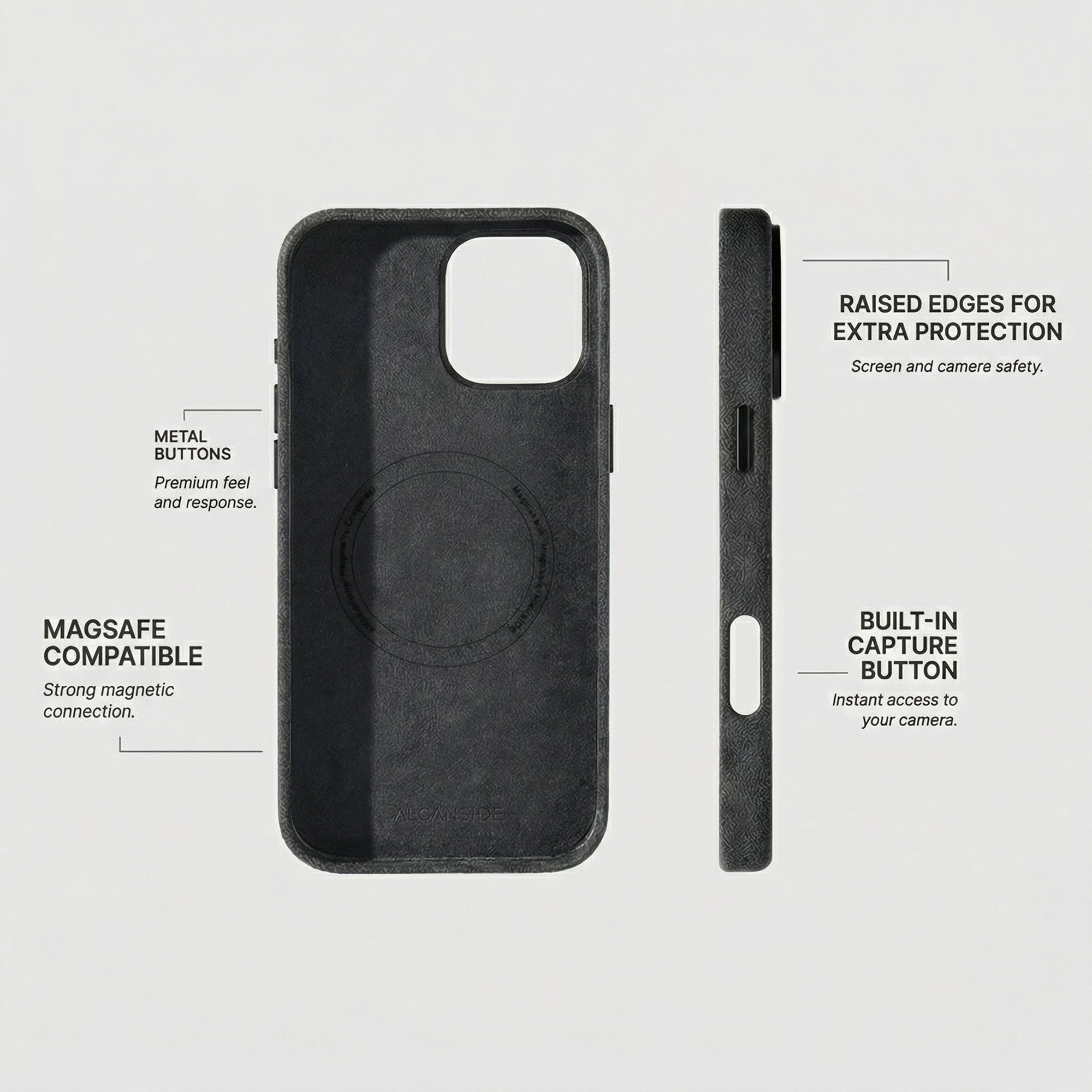 iPhone 16 Pro Max - Alcantara Case - Space Grey