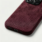 iPhone 16 Pro Max - Alcantara Case - Wine Red