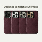 iPhone 16 Pro Max - Alcantara Case - Wine Red