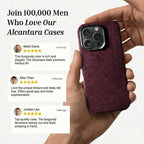 iPhone 16 Pro Max - Alcantara Case - Wine Red