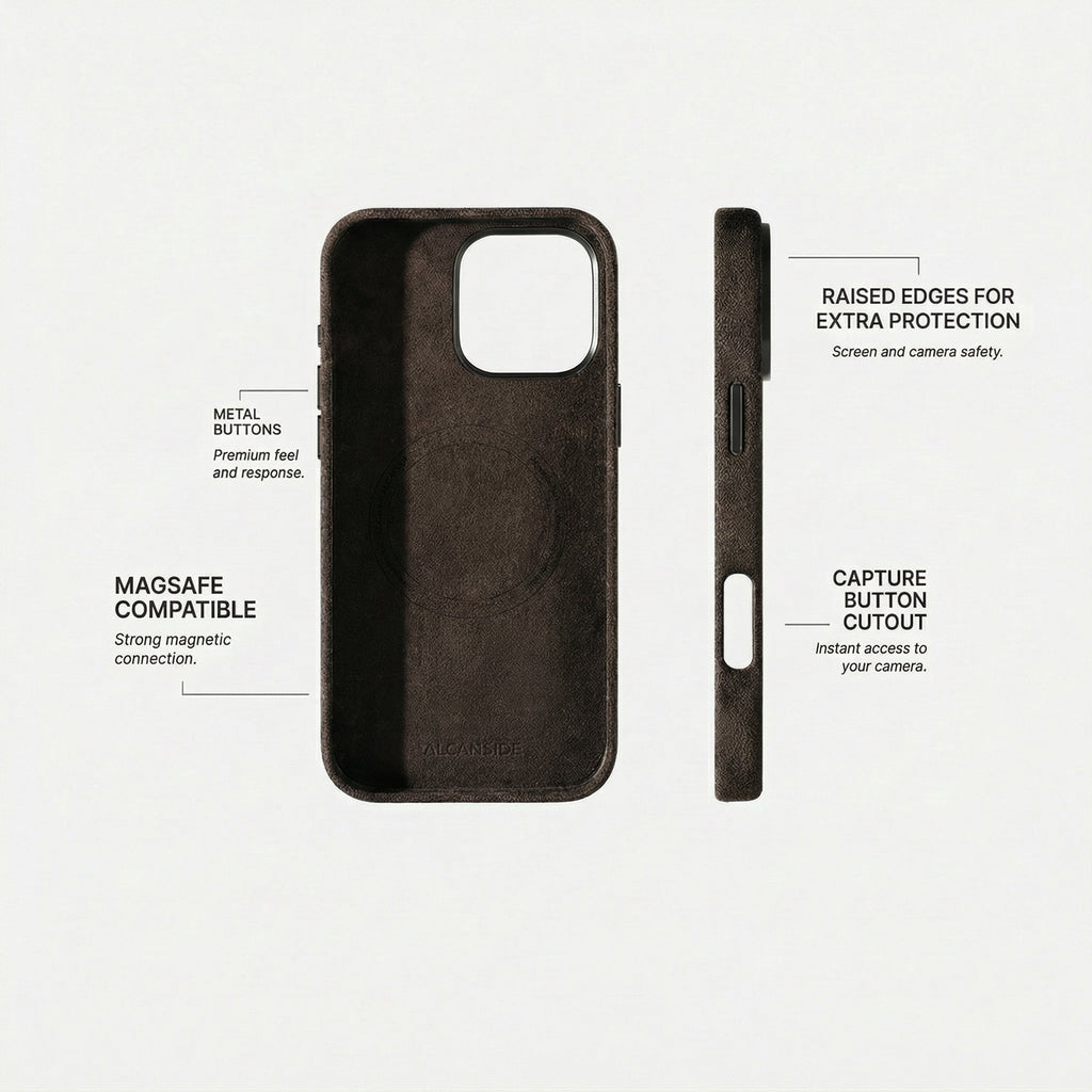 iPhone 16 Pro Max - Alcantara Case - Chocolate Brown