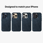 iPhone 15 Pro Max - Alcantara Case - Navy Blue