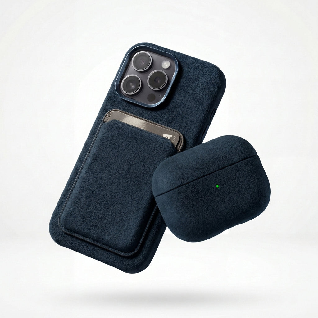 iPhone 15 Pro Max - Alcantara Case - Navy Blue