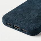 iPhone 15 Pro Max - Alcantara Case - Navy Blue