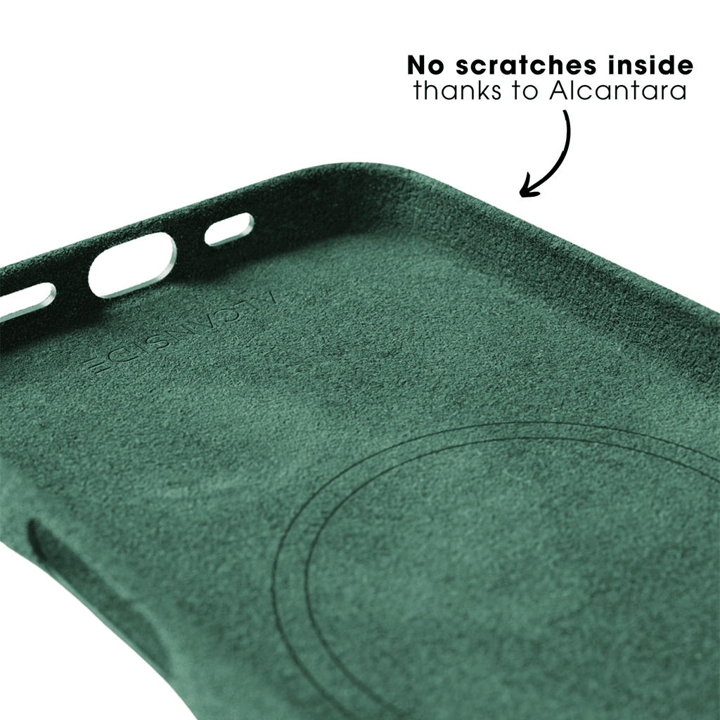 iPhone 16e & 17e - Alcantara Case- Midnight Green
