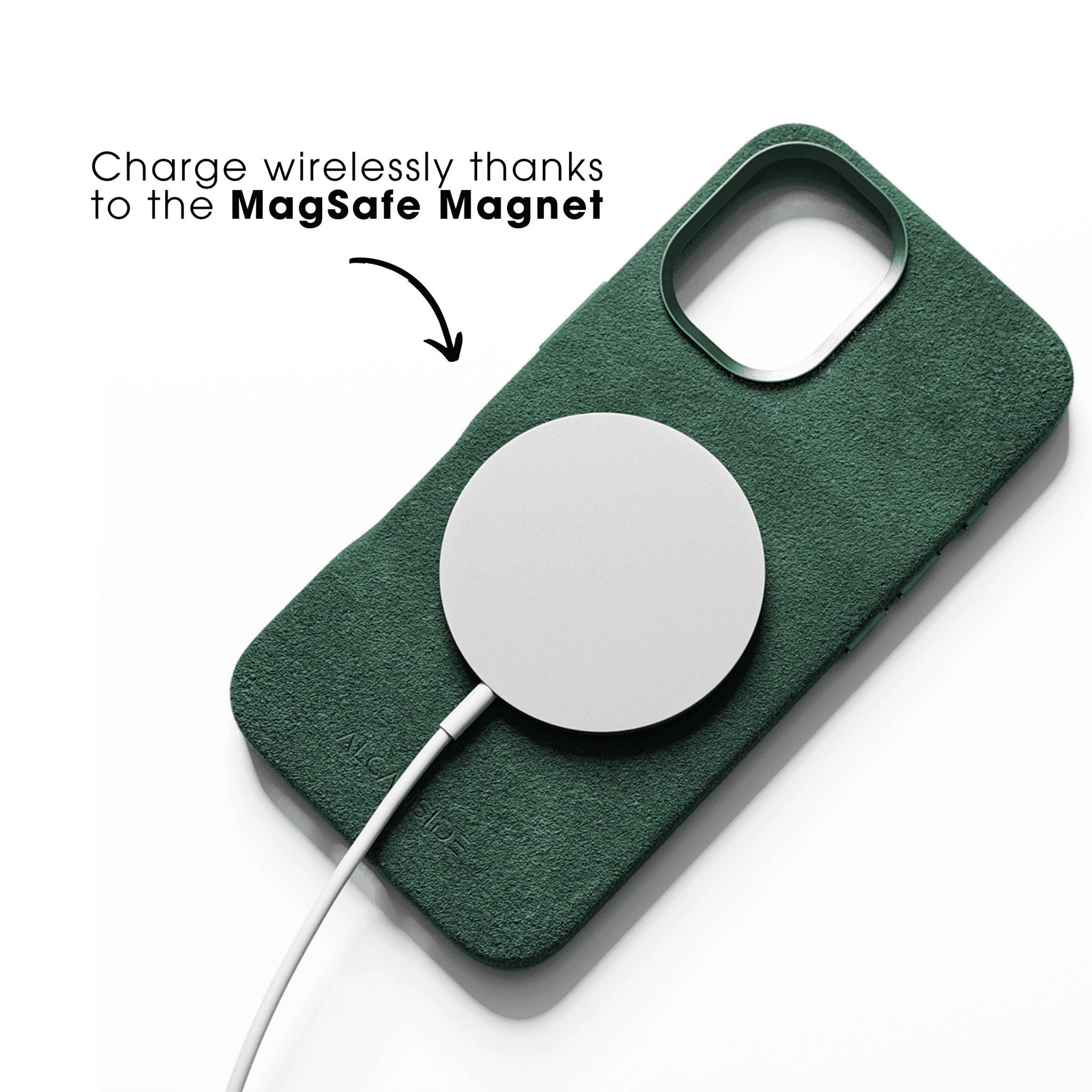 iPhone 17e - Alcantara Case- Midnight Green