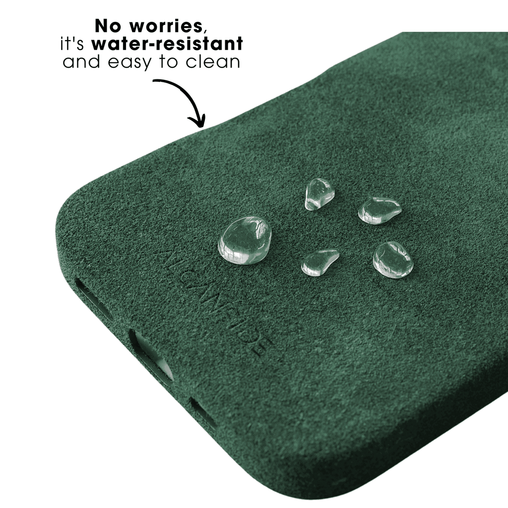 iPhone 16e & 17e - Alcantara Case- Midnight Green