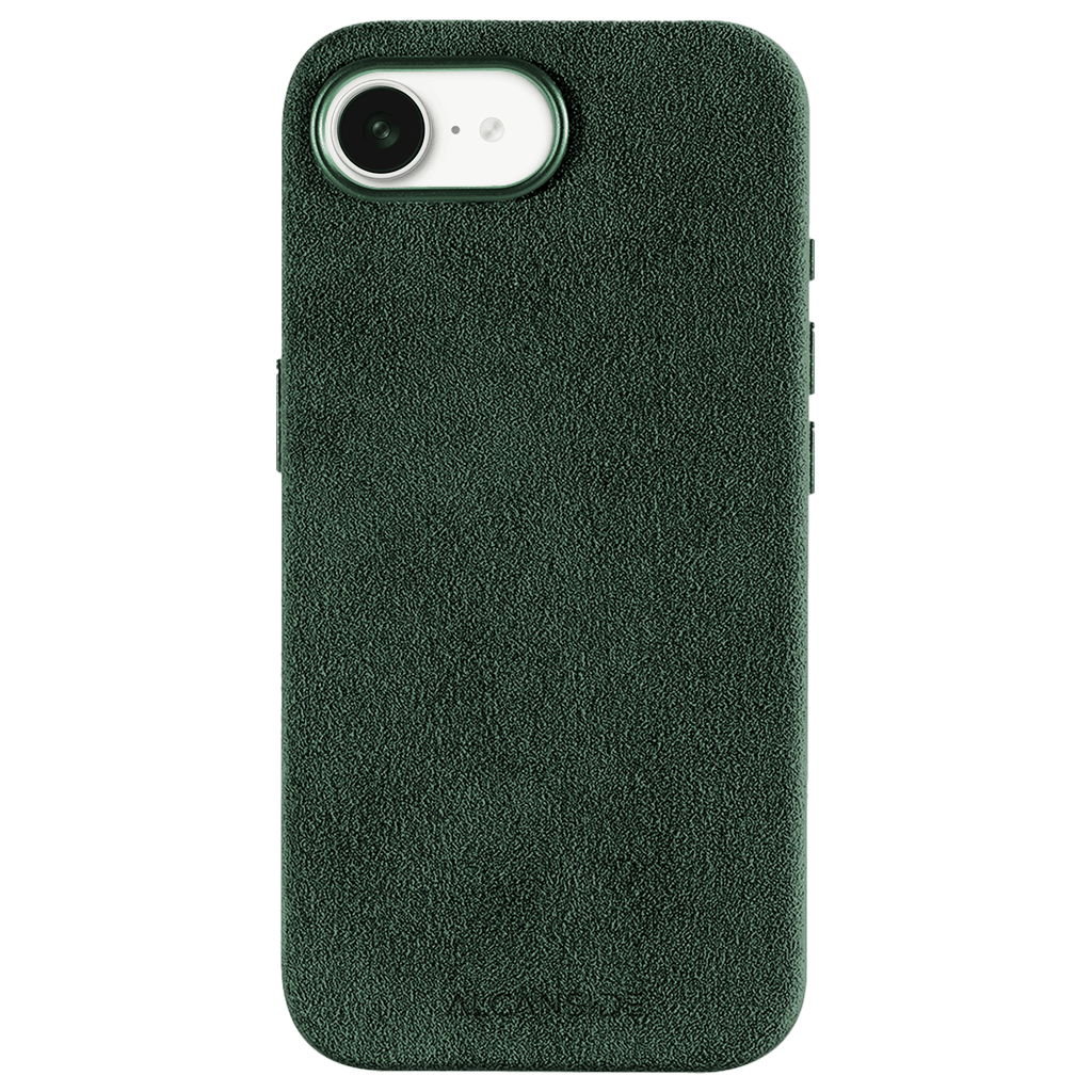 iPhone 16e & 17e - Alcantara Case- Midnight Green